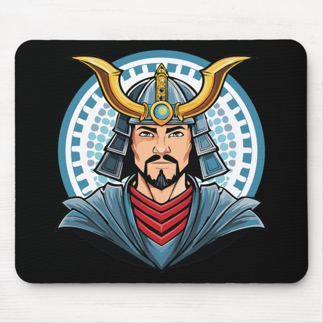 Japanese samurai mouse mat (Front)