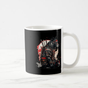 Japanese Samurai Ninja Dog Kawaii Tattoo Graphic Coffee Mug