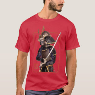 Japanese Samurai Ninja Pug Dog Lover Kawaii Tattoo T-Shirt