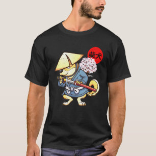 Japanese Samurai Ninja Shiba Inu Dog Graphic T-Shirt