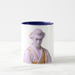 Japanese Samurai Portrait Mug