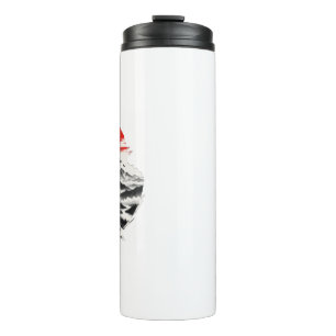 Japanese Samurai Rising Sun Travel Mug Aesthetic