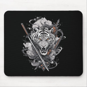 Japanese Samurai Ronin Sword Katana Japan Tiger Ta Mouse Mat