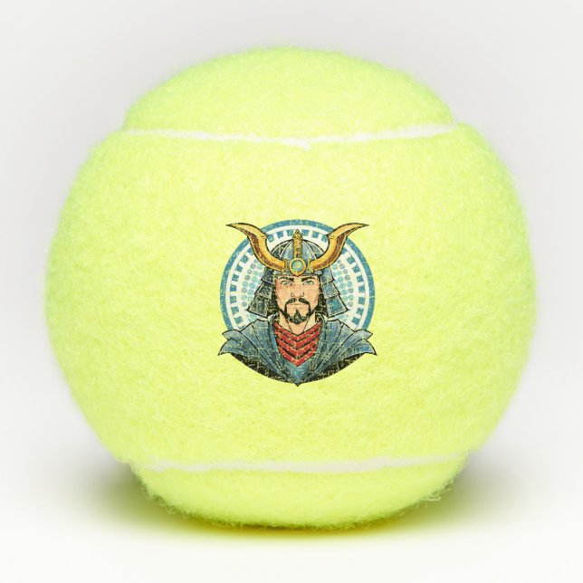 Japanese samurai tennis balls (Front)