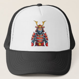 Japanese samurai trucker hat