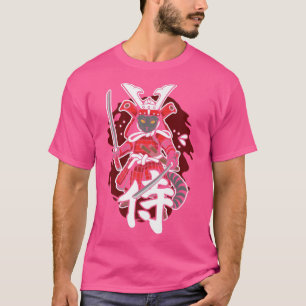 Japanese Samurai Warrior Cat for all Cat Lovers  T-Shirt