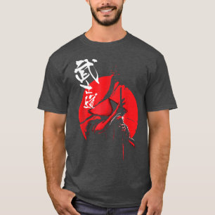 Japanese Samurai Warrior Katana Reds Blood Sun T-Shirt