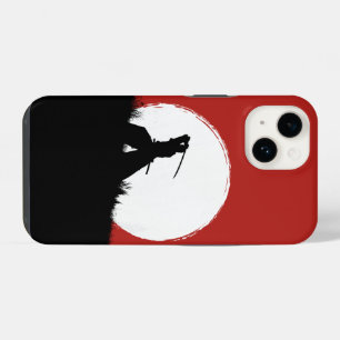 Japanese Samurai Warrior Silhouette Sun Phone Case