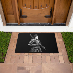 Japanese samurai warrior - woman doormat