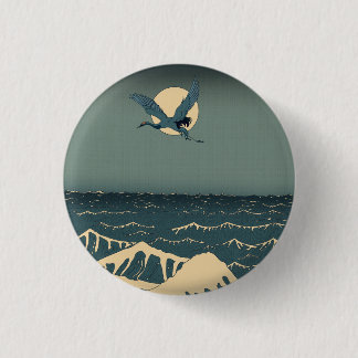Japanese Sea 3 Cm Round Badge