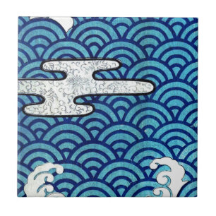 Japanese Sea and Clouds Tile