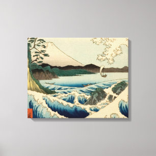 Japanese Sea of Satta Hiroshige Art  Canvas Print