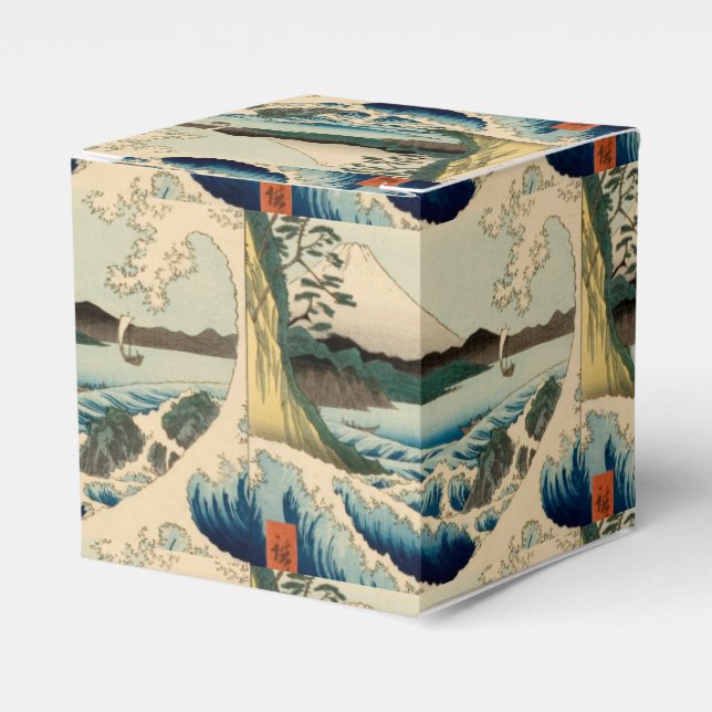 Japanese Sea of Satta Hiroshige Art  Favour Box (Front Side)