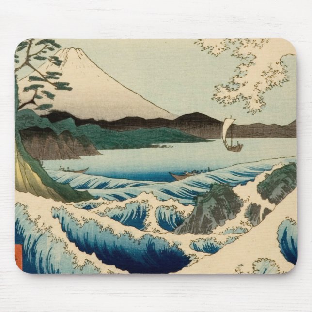 Japanese Sea of Satta Hiroshige Art  Mouse Mat (Front)