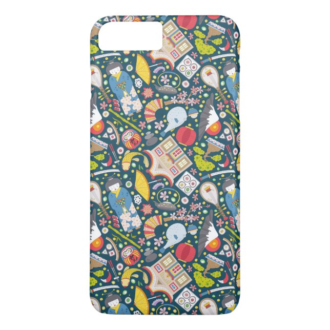 Japanese Seamless Pattern Case-Mate iPhone Case (Back)