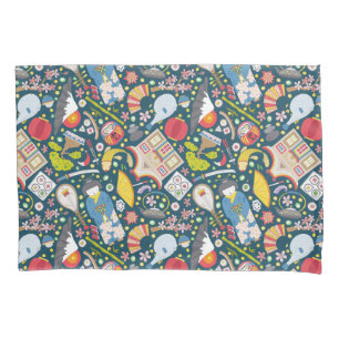 Japanese Seamless Pattern Pillowcase
