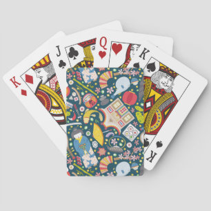 Japanese Seamless Pattern Playing Cards
