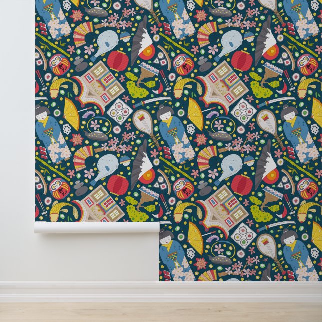 Japanese Seamless Pattern Wallpaper (Application)