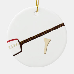 Japanese Shamisen Ceramic Tree Decoration