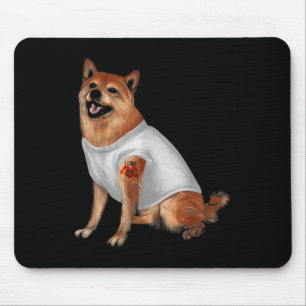 Japanese Shiba Inu Tattoo Dog Lover Pet Owners Dog Mouse Mat
