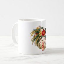Japanese Shimekazari – New Year Decoration Coffee