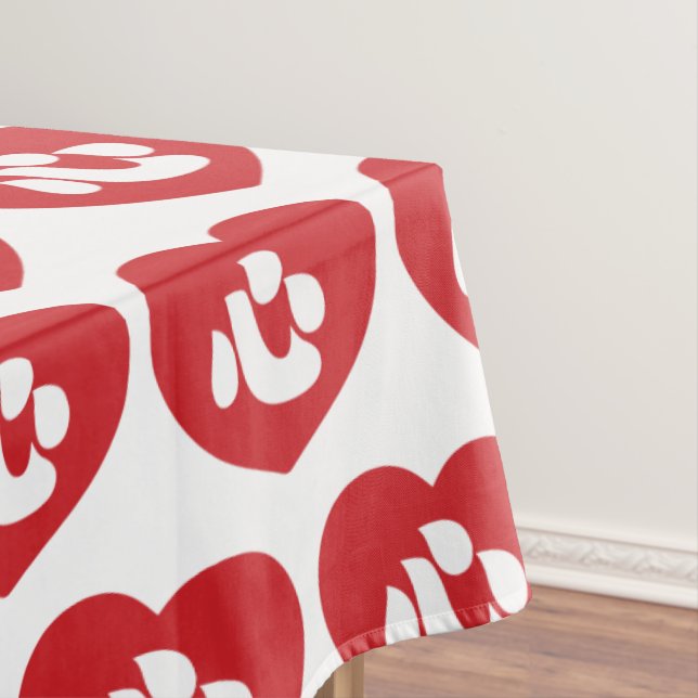 Japanese Shin Kanji Kokoro Heart 心 Tablecloth (In Situ)