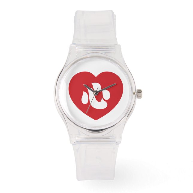 Japanese Shin Kanji Kokoro Heart 心 Watch (Front)