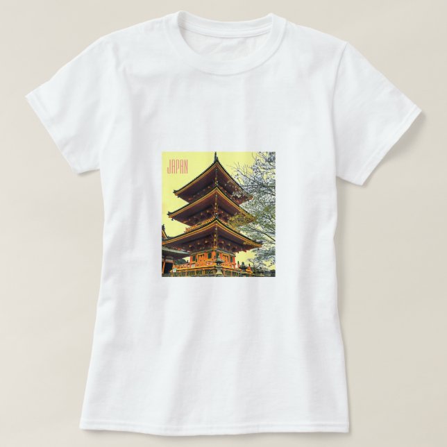 Japanese shrine scenery Japan travel T-Shirt (Design Front)