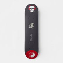 Japanese Skateboard Style with Monogram "Wind"