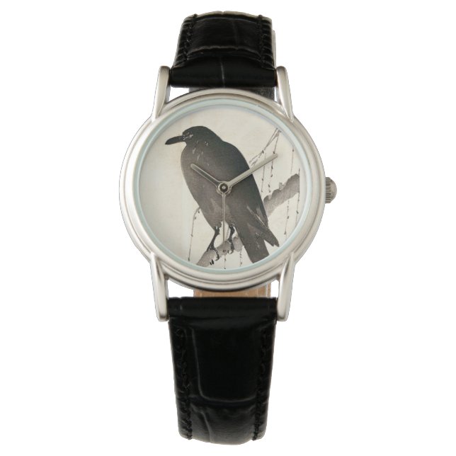 Japanese sketch of a raven watch (Front)