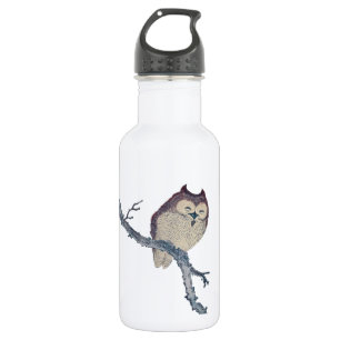 Japanese Sleeping Owl Night Artwork 532 Ml Water Bottle