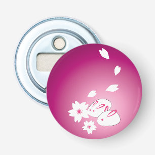 Japanese Snow Rabbits and Sakura Bottle Opener