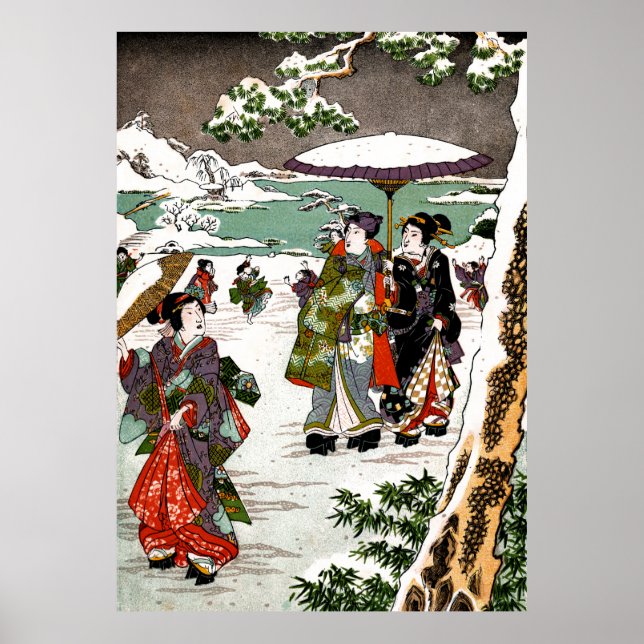Japanese Snowscape Poster (Front)