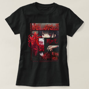 Japanese Spider Lilies Anime Flower Aesthetic T-Shirt