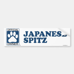 Japanese Spitz Blue Bumper Sticker
