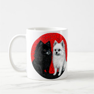 Japanese spitz dog coffee mug