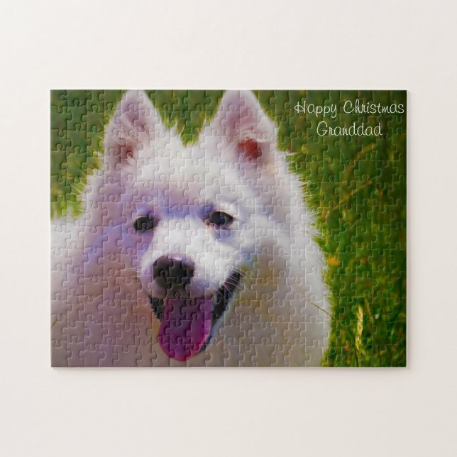 Japanese Spitz Dog. Jigsaw Puzzle (Horizontal)
