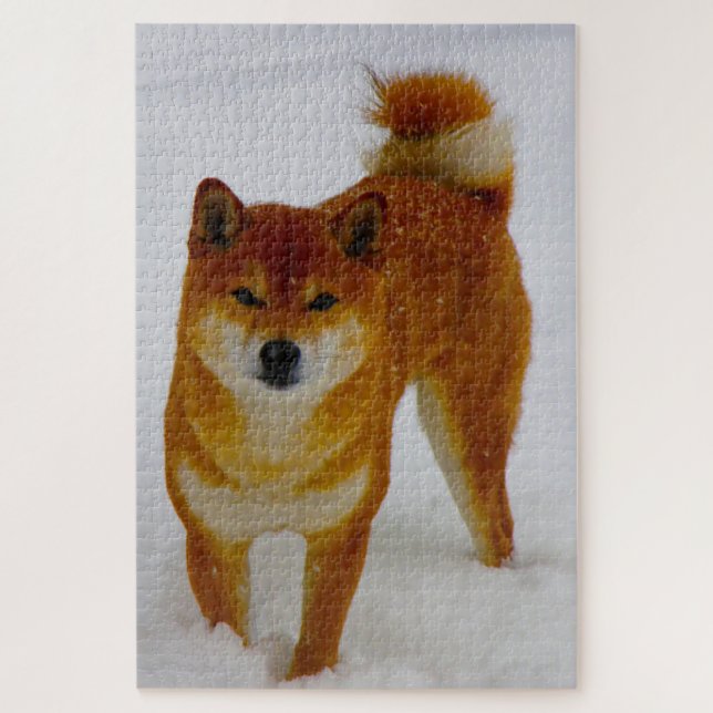 Japanese Spitz Dog. Jigsaw Puzzle (Vertical)