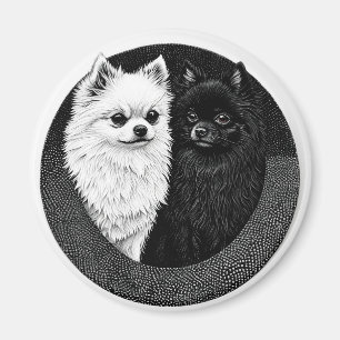 Japanese Spitz Dog Magnet For Dog Lovers Gift