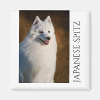 Japanese Spitz Fridge Magnet