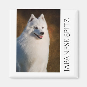 Japanese Spitz Fridge Magnet