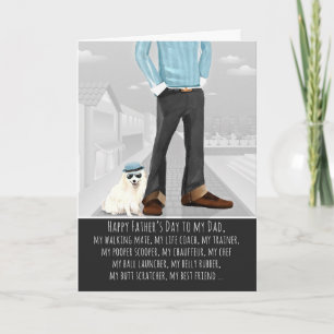 Japanese Spitz from the Dog Father's Day Card