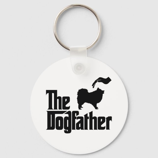 Japanese Spitz Key Ring (Front)