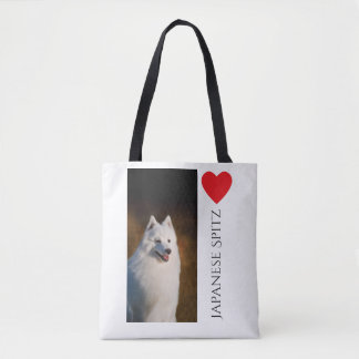 Japanese Spitz Tote Bag
