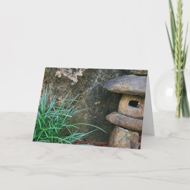 Japanese Stone Lantern Card (Front)