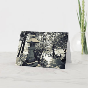 Japanese Stone Lanterns Card