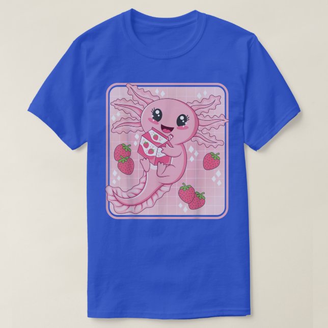Japanese Strawberry Milk Anime Pink Kawaii Aesthet T-Shirt (Design Front)