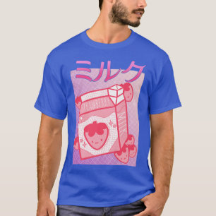 Japanese Strawberry Milk Strawberry Shake 90s Japa T-Shirt