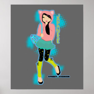Japanese Street Fashion Poster