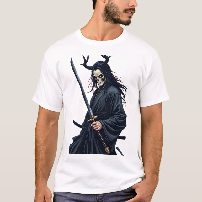 japanese streetwear dark art style, hal T-Shirt (Front)